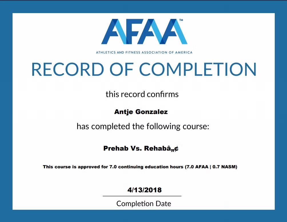 Certification
